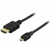 Cable HDMI - HDMI micro 1.4 4K 30Hz 3m Black
