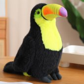 Plush Toucan Bird Plush Toy Mascot Cuddly Toy Yellow 20cm