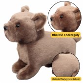 Plush Mascot Cuddly Toy Small Dog Brown 19cm