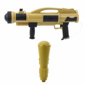 Vandens šautuvas „Bazooka“ su pompa, 73 cm, smėlio spalvos, 1100 ml