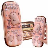 Pencil Case School Kit Capybara On A Scooter 23cm
