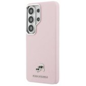 Grained PU Leather Karl and Choupette Heads Mag Galaxy S26 Ultra Pink