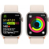 Watch Series 9 Cellular 45 mm žvaigždžių šviesos/ žvaigždžių šviesos sportinė apyrankė (Loop)