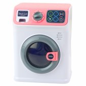 Children®s Washing Machine Rotating Drum Lights Sounds White Pink