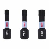 SCREW BITS BOSCH 25MM T20/ 25/ 30 3PCS
