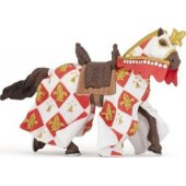 Figurka Papo Koń w białej szacie w lilie