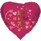 Folinis širdies formos balionas „Love is in the Air“ 45cm