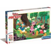 Clementoni CLE puzzle 104 maxi SuperKolor Mickey_Frien..23772