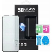5D visiškai klijuojamas grūdintas stiklas Xiaomi Redmi Note 9 5G juodas