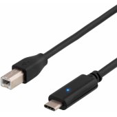 USB-C 2.0 to USB-B 1m Black