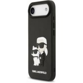 3D Rubber Karl and Choupette Case iPhone Air Black