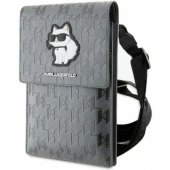 KLWBSAKHPCG Saffiano Monogram Choupette Silver