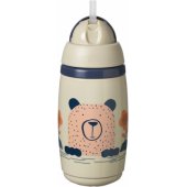 Izoliuotas puodelis su šiaudeliu 266ml 12m+ pilkas 447824