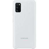 „Silicone Cover Galaxy A41 (EF-PA415TWE)“ baltas