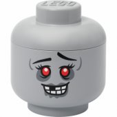 Room Copenhagen LEGO Storage Head „Zombie“, didelis (pilkas)