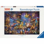 Ravensburger dėlionė – Dragon Library, 3000 detalių