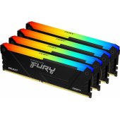 [###1306###] Fury Beast RGB Black 4x32GB DDR4 3200MHz DIMM KF432C16BB2AK4/ 128