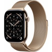 Watch Series 11 Cellular 46mm Gold Titanium / Gold Milanese Loop - M/ L