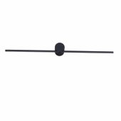 WALL LED LIGHT MODERN SLIM L IP44 BLACK