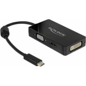 DeLOCK Adap. C St>VGA/ HDMI/ DVI blue
