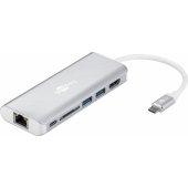 76788 USB-C Premium Multiport-Dock, sidabrinė