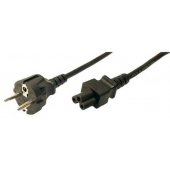 CP093 Power cord, safety plug male to IEC C5 female, 1.8 m