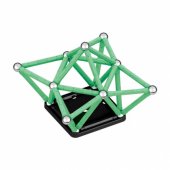 _7077741 Geomag Glow Recycled magnetic building set, 60 parts