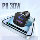 EC305 25845 car charger USB-C USB-A 30W