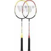 WISH FUSIONTEC 777K BADMINTONO RAKEČIŲ RINKINYS, LIMETINĖ+RAUDONA+LOT
