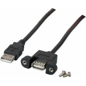 USB2.0 Extension Cable Type A Plug to Panel Jack A 0,5m K5291SW.0,5V2