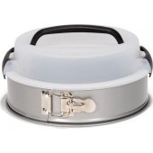 Patisse jump shape with carrying lid 24 cm silver steel