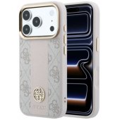 _8466385 Guess 4G dėklas su „Stripe Round“ ir klasikiniais logotipais, „MagSafe“, skirtas