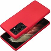 Minkštas telefono dėklas Samsung Galaxy S25 Plus, raudonas