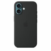 iPhone 16 silikoninis dėklas su MagSafe – juodas MYY13ZM/ A