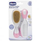 Chicco CHICCO šepetys ir šukos, rožinės - 65691