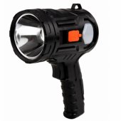 LED saulės prožektorius-žibintuvėlis, 6 režimai, išorinė baterija, keičiami filtrai