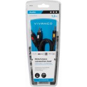 Kabelis 3,5 mm - 2xRCA 1,5 m (46030)