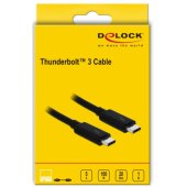_958165 Delock Thunderbolt 3 laidas M/ M | 1m Juodas