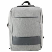 City Business verslo kuprinė, USB, vidurinis skyrius, pilka, 14 l, 40 cm