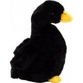 Plush Goose Mascot Black Cuddly Plush Duck 40 cm