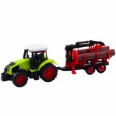 Agricultural Tractor With HDS Trailer For Transporting Timber Logs