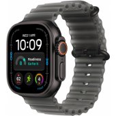Watch Ultra 4 Cellular 49mm juodas titano korpus / permatoma juoda Ocean Band apyrankė