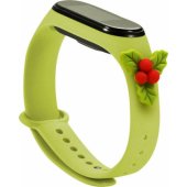 Strap Xmas Xiaomi Mi Band 3 / 4 Mistletoe - Green
