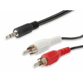 Jack 3,5mm į 2x RCA 2,5 m Juodas (14709207)