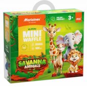 *****Mini vaflių kaladėlės, savanos gyvūnai, 100 vnt. 07085