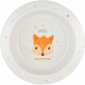 Plastikinis dubenėlis vaikams 270 ml CUTE ANIMALS 4/ 412, oranžinis