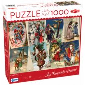 _6811229 Tactic puzzle 1000 pc Retro Style Christmas Cards