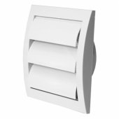 GROTELĖS SU ŽALIUZĖMIS 148X153/ D100, BALTA