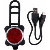 Dunlop galinis žibintas 3 LED SMD DUNLOP su USB įkrovimu