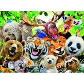 Puzzle 300 Exotic Animals Selfie